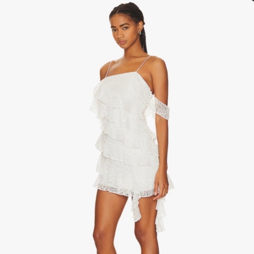 LoveShackFancy White Ruffle Dress